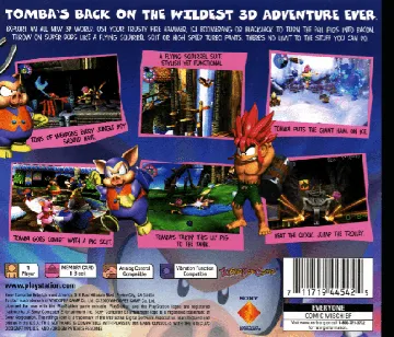 Tomba! 2 - The Evil Swine Return (US) box cover back